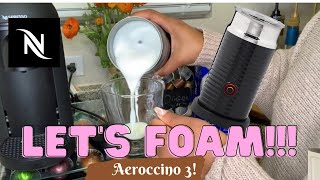 How To Foam Milk With Aeroccino 3 Make Coffee With Foam Tips amp Tricks  Easy Foamed Latte Recipe [upl. by Solis]