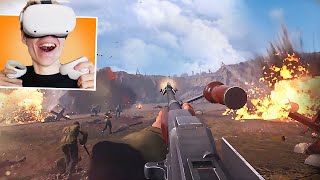 Medal of Honor Above and Beyond On Oculus Meta Quest 2  The Best WW2 VR Game [upl. by Gainer]