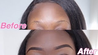 Easy CHEAP Eyebrow Tutorial In Depth  QueenKee [upl. by Asha]