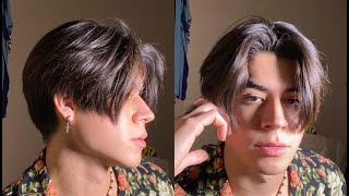 Middle PartCurtains Hairstyle Tutorial NO HEAT [upl. by Reisman]