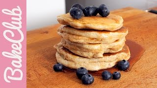 Protein Pancakes  BakeClub [upl. by Lillie]