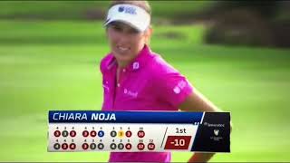 Chiara Noja 2022年南アフリカ女子オープン初日、最終日はドバイでAramco Team Series Playoff ladieseuropeantour usga lpga [upl. by Nanek]