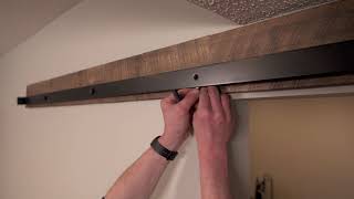 How to install a barn door [upl. by Eulalia]