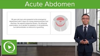 Acute Abdomen General Principles – General Surgery  Lecturio [upl. by Joni]