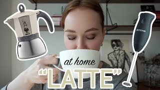 HOW TO MAKE A quotLATTEquot AT HOME moka pot  frother [upl. by Muraida]