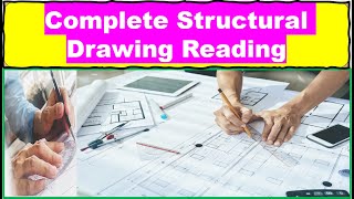 Footing Drawing Reading l Plinth Beam Drawing Reading l Complete Structural Drawing Reading [upl. by Petula489]