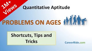 Problems on Ages  Shortcuts amp Tricks for Placement Tests Job Interviews amp Exams [upl. by Sanchez333]