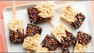 How to Make Rice Krispie Treat Pops [upl. by Htepsle800]