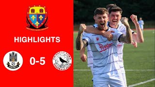 Caerleon 05 Cwmbrân Town  Gwent FA Senior cup  Quarter final highlights [upl. by Oirasor]