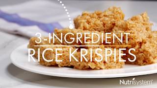 3Ingredient Peanut Butter Rice Krispies [upl. by Jakie222]