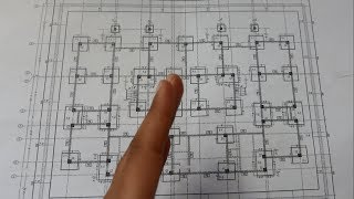 How to Read Building Foundations Drawing plans  Column Footings Detail  also X sections detail [upl. by Ebarta]