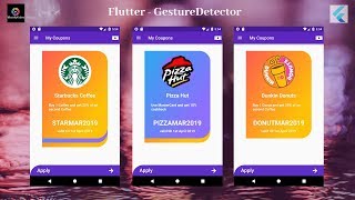 Flutter Tutorial  Flutter Gesture Detector [upl. by Rehpotsrihc]