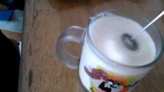 Aerolatte Review Frothing Cold Milk In Under 1 Minute [upl. by Ronnoc]